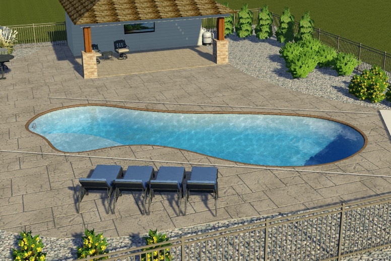 40′ Ice Silver Inspiration Pool